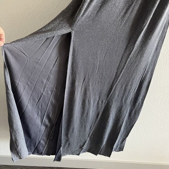 Show Me Your Mumu XS Amanda Maxi Dress Dancing Queen Shine Smoke NEW - Picture 4 of 11